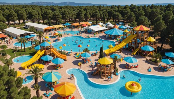 Campings avec parc aquatique dans le var